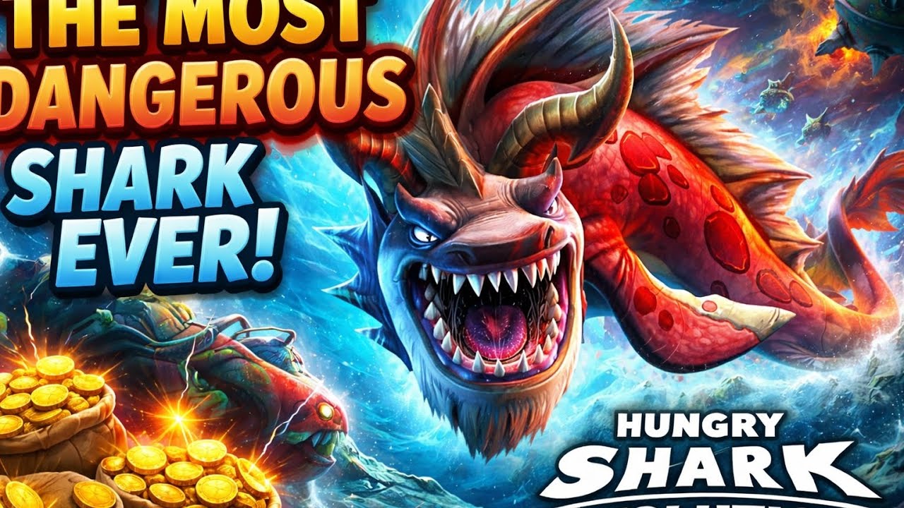 The Most Dangerous Shark Ever! 🦈🔥 | Hungry Shark Evolution Insane Gold Rush