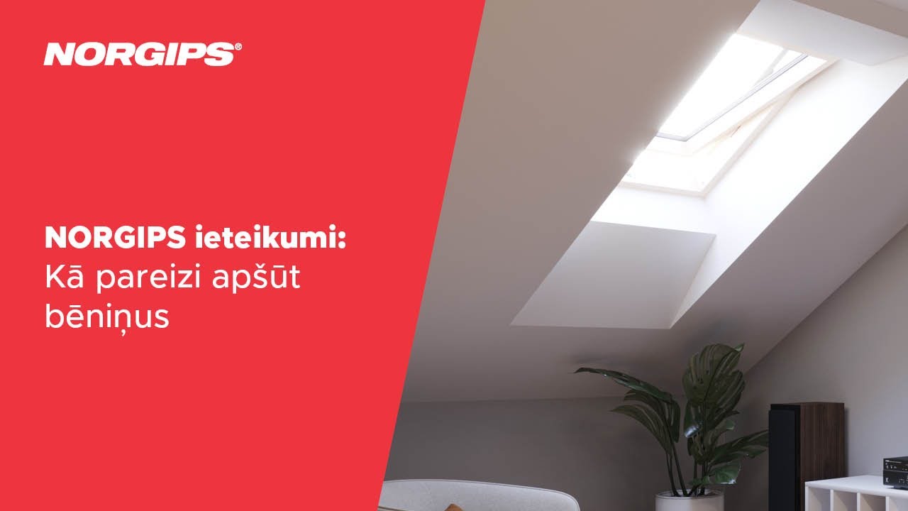 NORGIPS ieteikumi — kā pareizi apšūt bēniņus