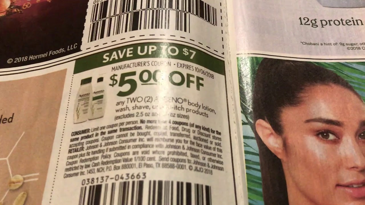 WHAT COUPONS DID I GET 9/16/18???