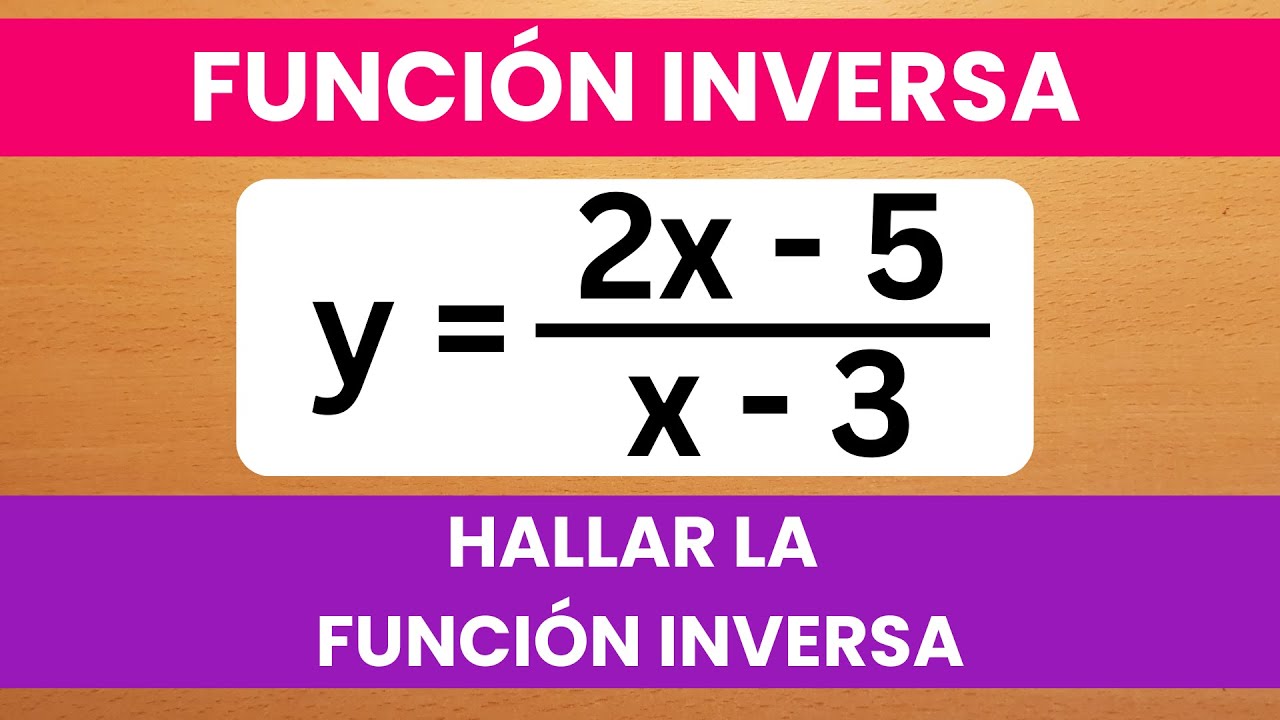 ✅ Función Inversa: Cómo Sacarla Paso a Paso ✍️