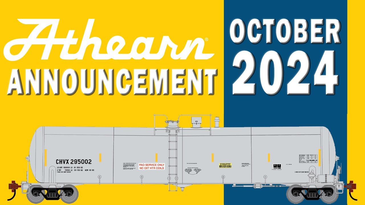 Athearn October 2024 Announcement: Athearn HO 30k Gallon Ethanol Tank Car