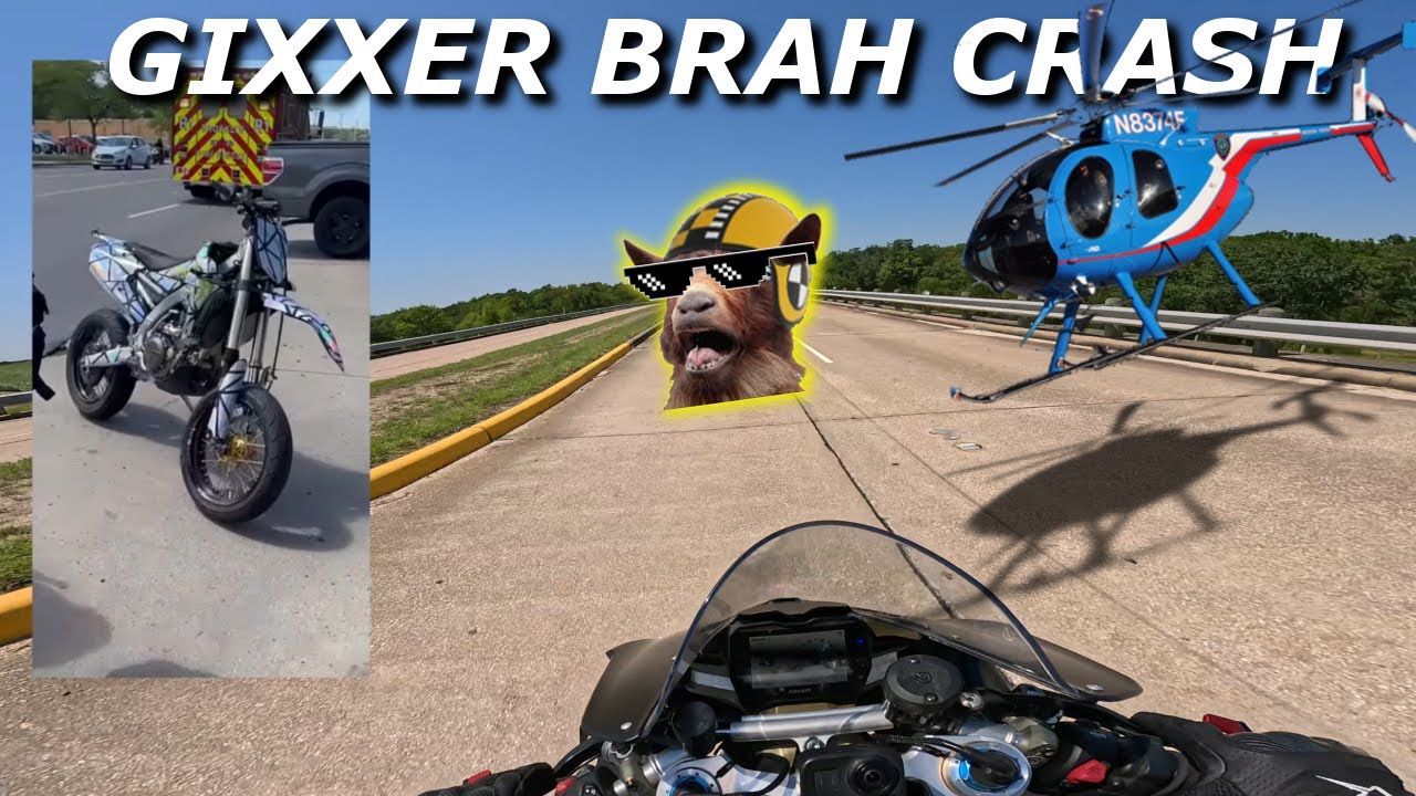 Gixxer Brah Crash Motovlog Gets Interrupted By Police Chopper!