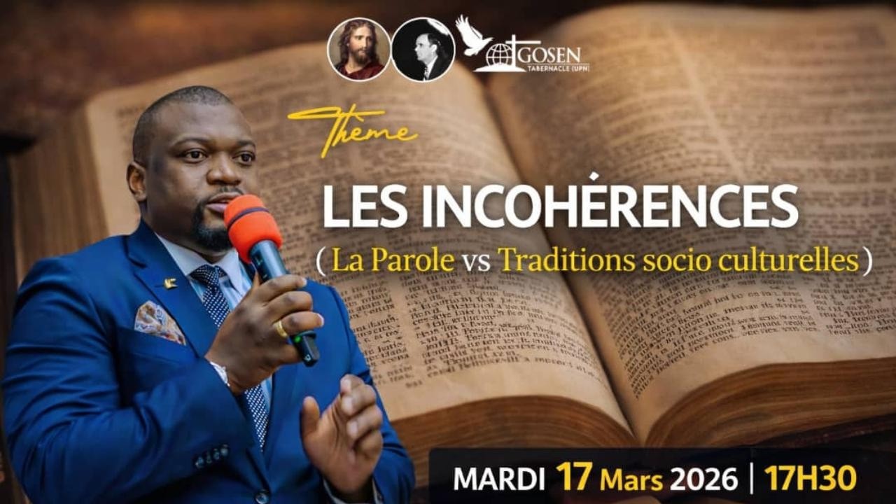 🔴DIRECT: Les Incohérences : Parole VS Tradition  (partie 3) | Pasteur Caleb Tshiaka - Gosen Tab UPN