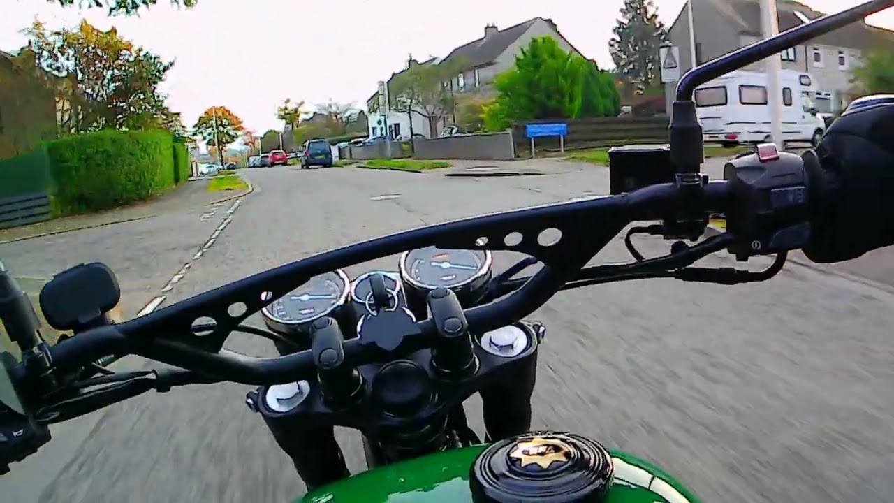 2023 BSA Goldstar 650cc with Moore Speed Racing full exhaust.