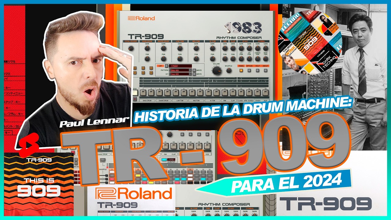 Historia del Drum Machine Roland TR-909 🎛️🥁🔥 #tr909