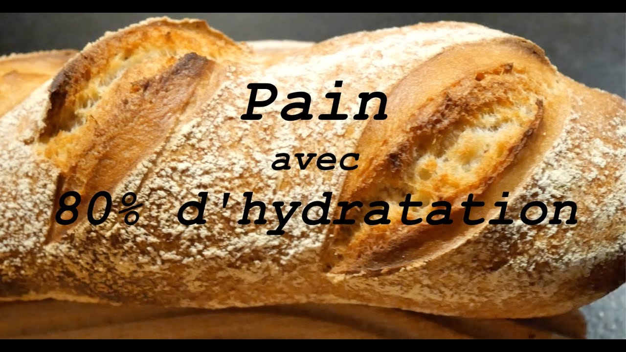 Baguettes de blé au levain avec 80% d'hydratation - bread sticks with Sourdough 80% hydration
