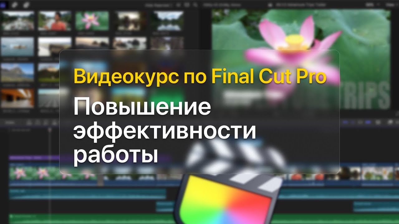 💡 Повышение эффективности работы — курс уроков по Final Cut Pro