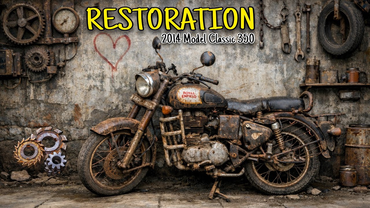 2014 Old Model Bullet Classic 350 Restoration In Mayapuri || Bullet Restoration Process