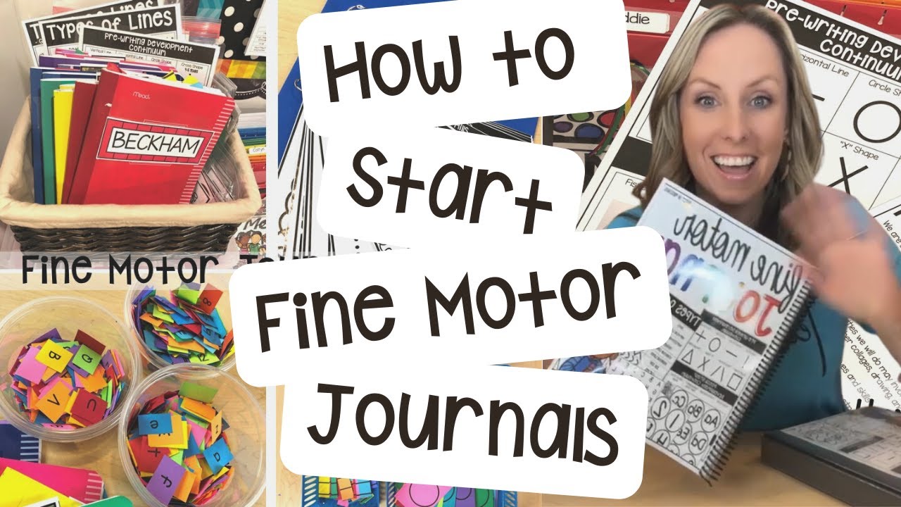 How to Start Fine Motor Journals with Preschool, Pre-K, and Kindergarten