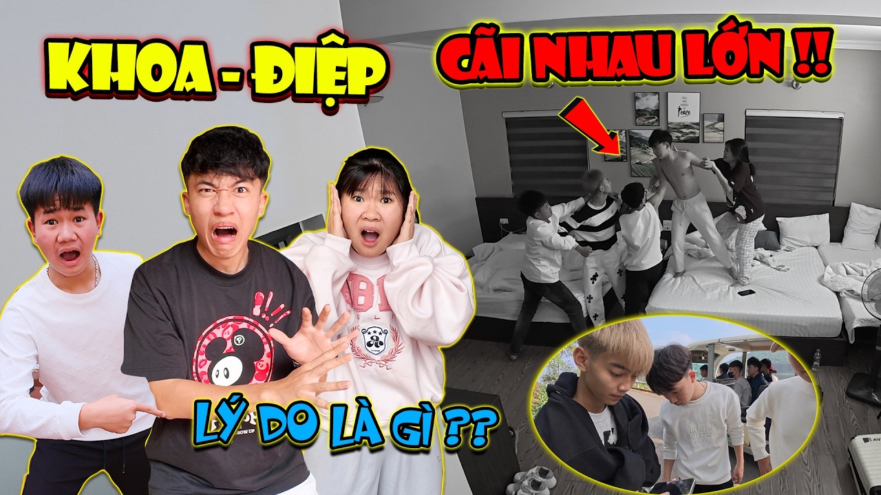 Căng !!! Khoa - Điệp Cãi Nhau Trong Lúc Đi Du Xuân Vì Bạn Gái Khiến Cả Team Vô Cùng Khó Xử