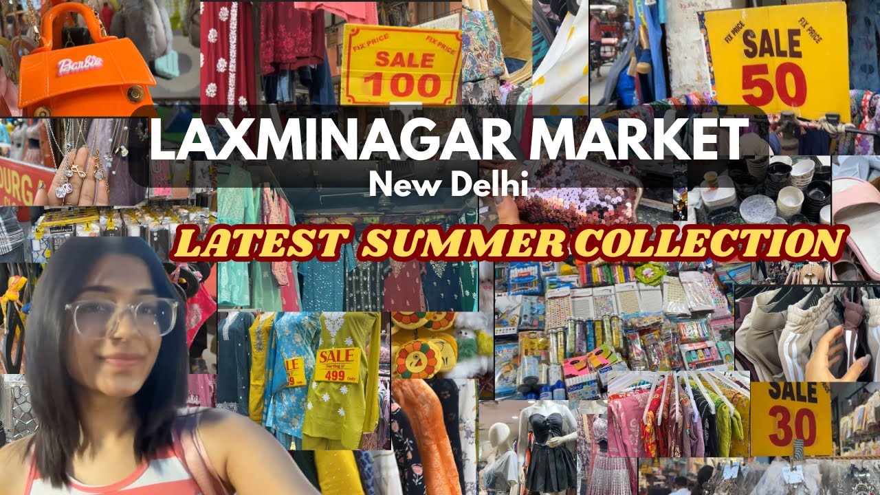 Laxminagar Market *LATEST* summer collection | amazing finds at RS.50 and Rs.100/- | FULL VLOG
