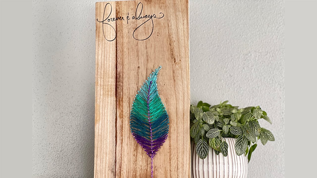 Make this Stunning Feather Wire Art with Craft Warehouse