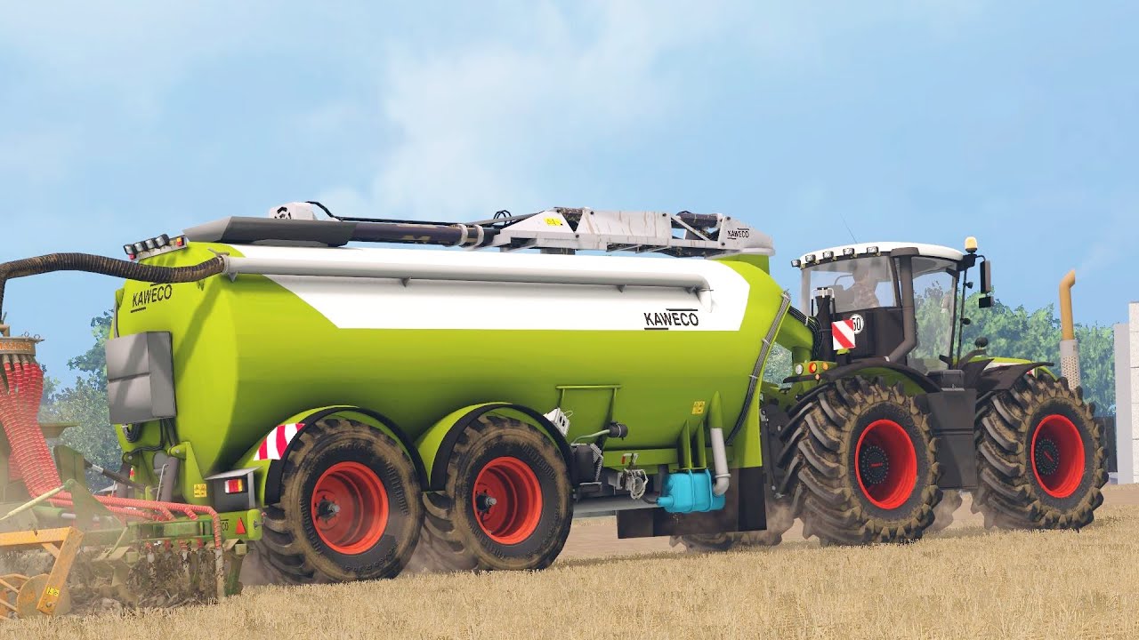 Farming Simulator 15 Claas Xerion 3800 + Kaweco Swan Nek Tandem