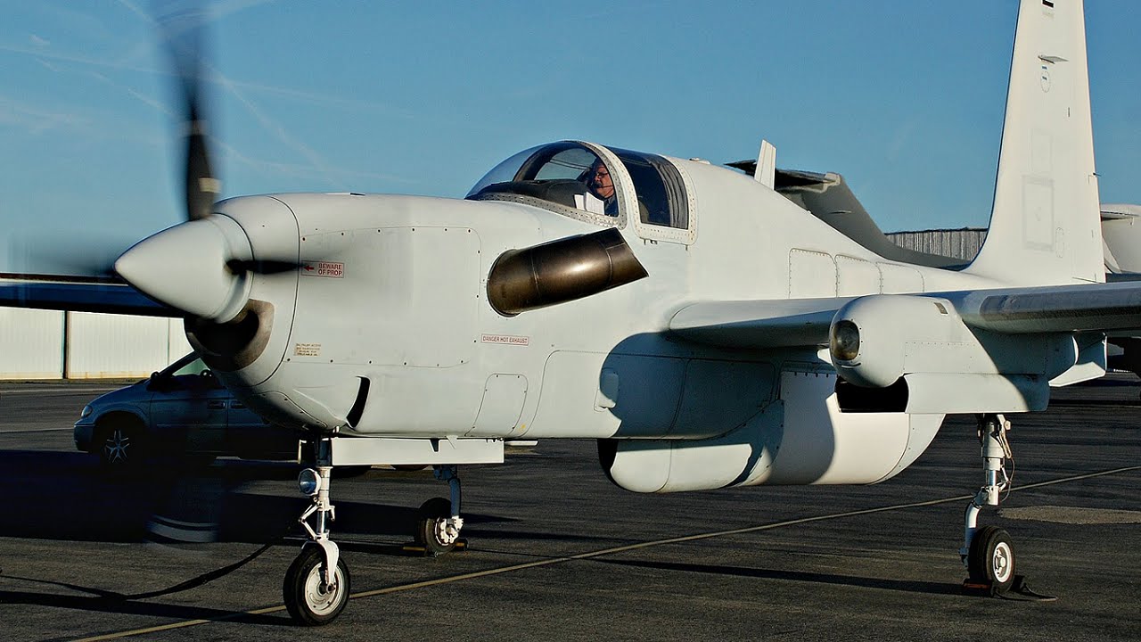 Rare Grob G-520 Egrett Start & Departure From VNY