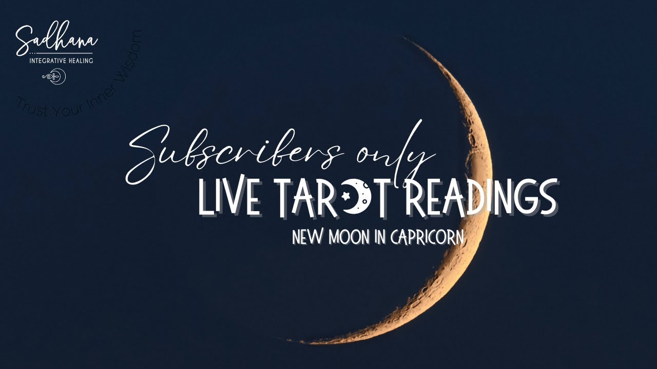 🌑 Live Tarot Readings New Moon in Capricorn ♑️ 1st New Moon of 2026