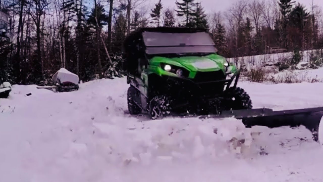 Kawasaki Teryx with 72 inch Denali Snow Plow