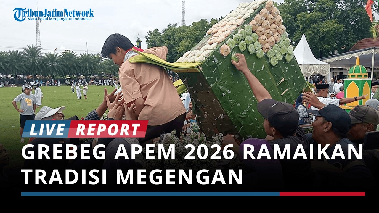 Ribuan Apem Diserbu Warga, Grebeg Apem 2026 Meriahkan Tradisi Megengan di Jombang Sambut Ramadan