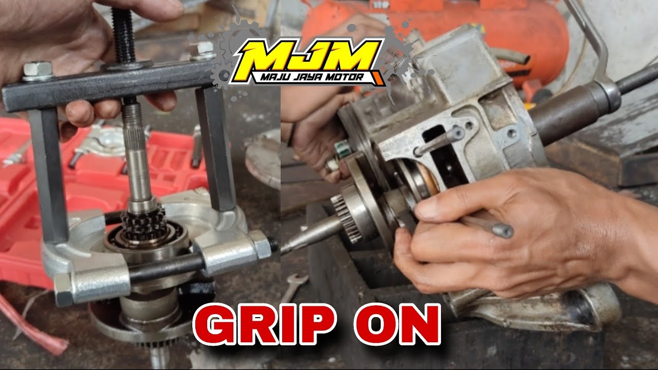 BUKA LAHER KRUK AS DAN PASANG KRUK AS MENGGUNAKAN TREKER GRIP ON