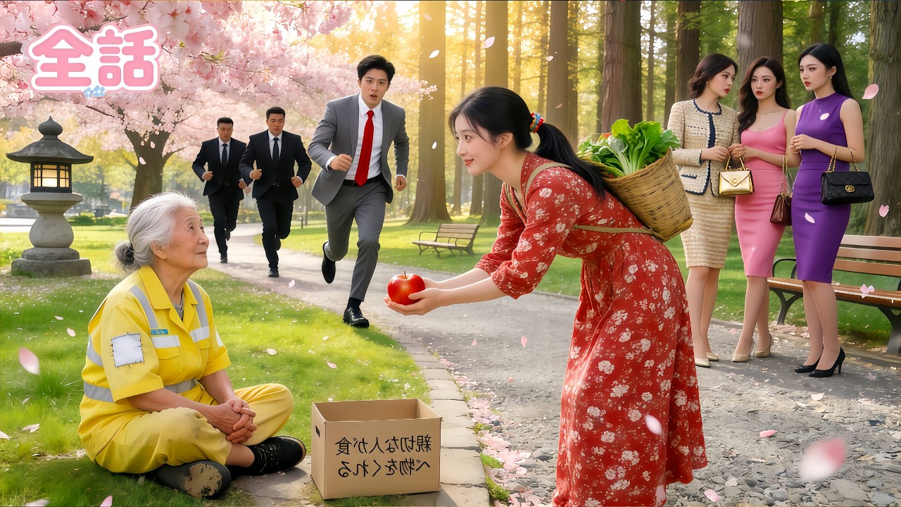 億万長者CEOの老婦人が空腹の乞食に扮して人心を試す。田舎娘だけがリンゴを差し出し、彼女は娘と認められ会社を託された！