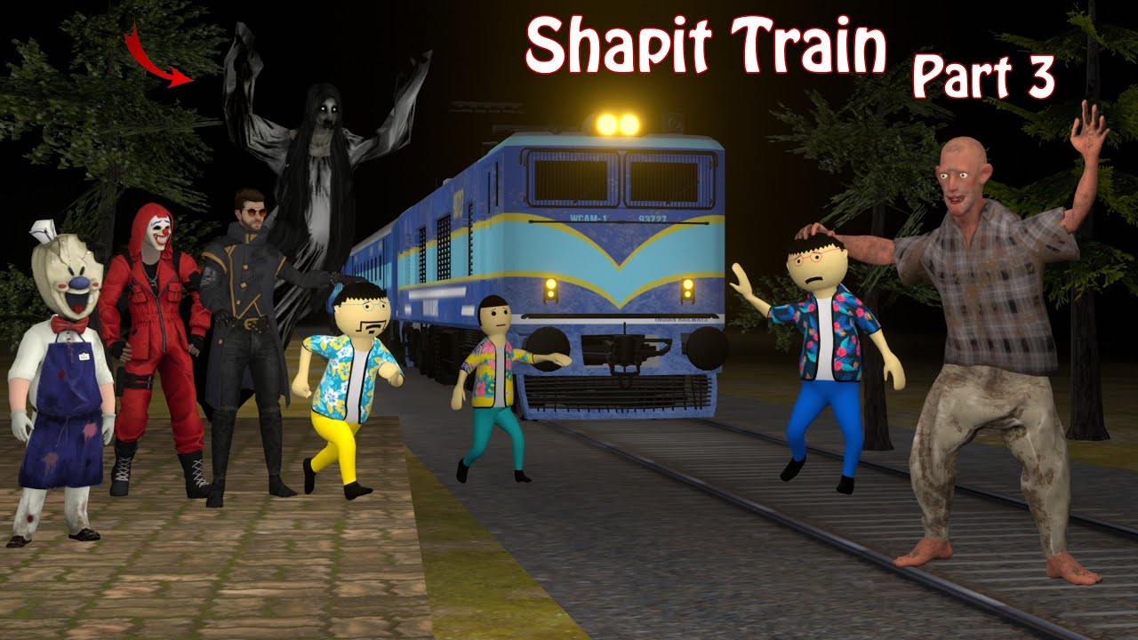 Gulli Bulli In Shapit Train Part 3 | Train | Gulli Bulli | Make Joke Of Horror