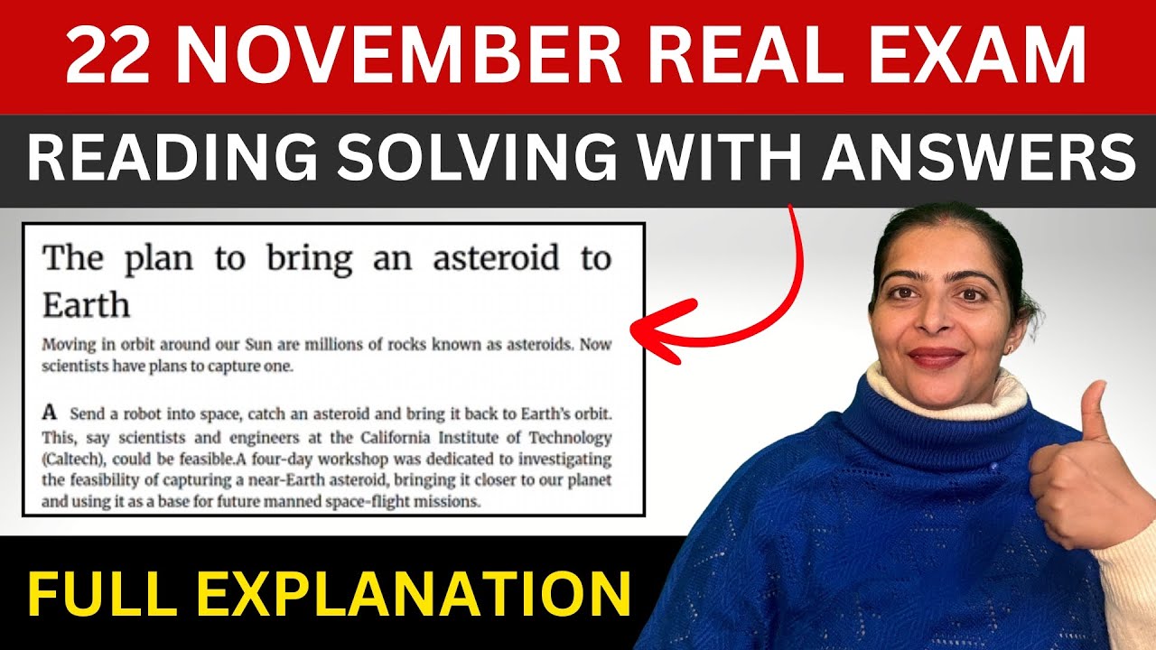 22 November IELTS Exam Reading Solving With Answers | 22 Nov Real Exam Reading