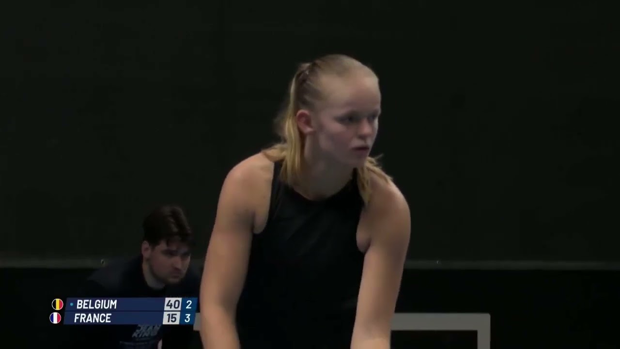 Jeline Vandromme (BEL) vs Alize Cornet (FRA) // 6-3 6-3 // Billie Jean King Cup // Group I