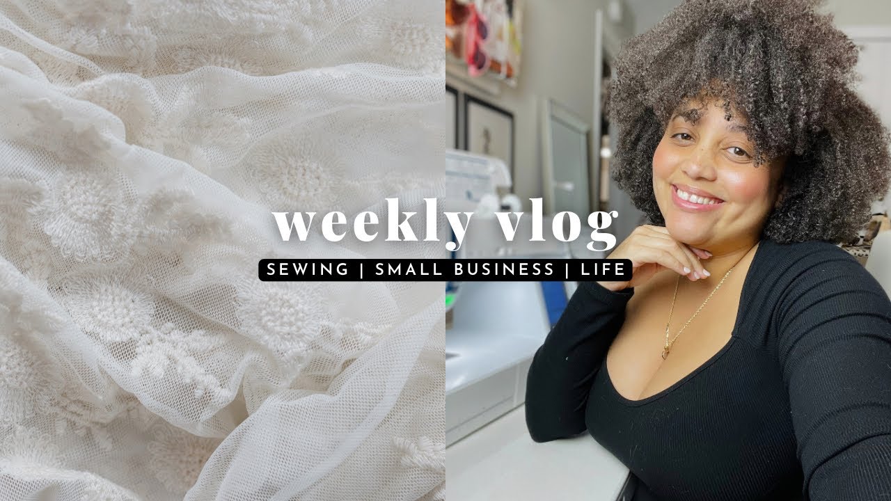 Weekly vlog | bridal sewing & alterations | packing orders | wellness journey