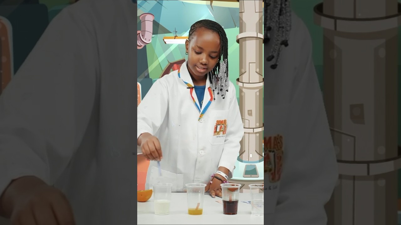 😮 Super simple science experiment to try out at home!!! #supersema #experiment