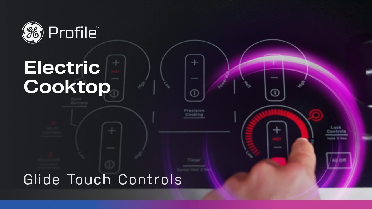 Электрическая варочная панель GE Profile с сенсорным управлением Glide Touch