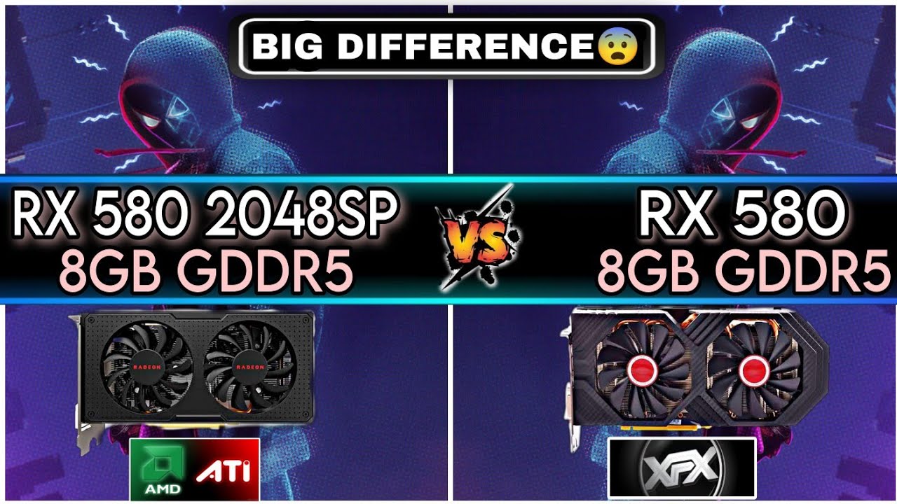 RX 580 (2048SP) 8GB vs RX 580 (XFX PINE GROUP) | Biggest Difference 😱| 10 Games Test !