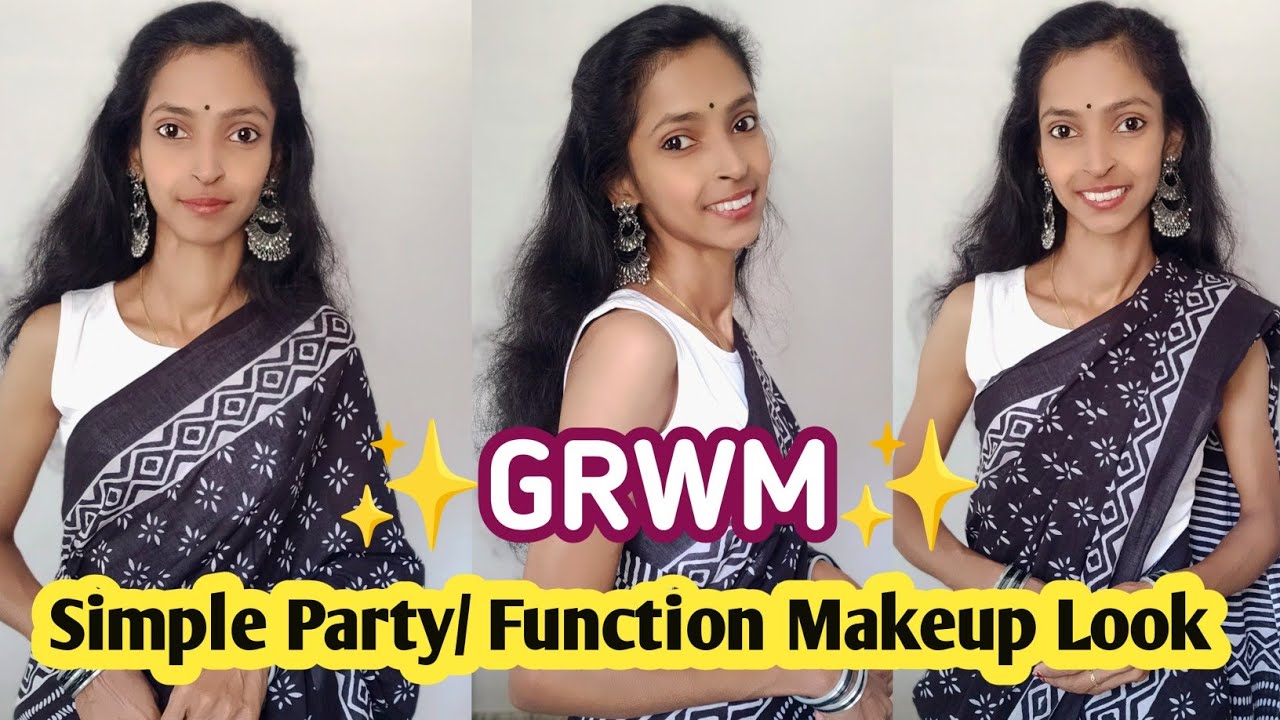 🔥Simple Party/ Function Makeup Look🖤| ✨GRWM✨ | #anussimplybeauty