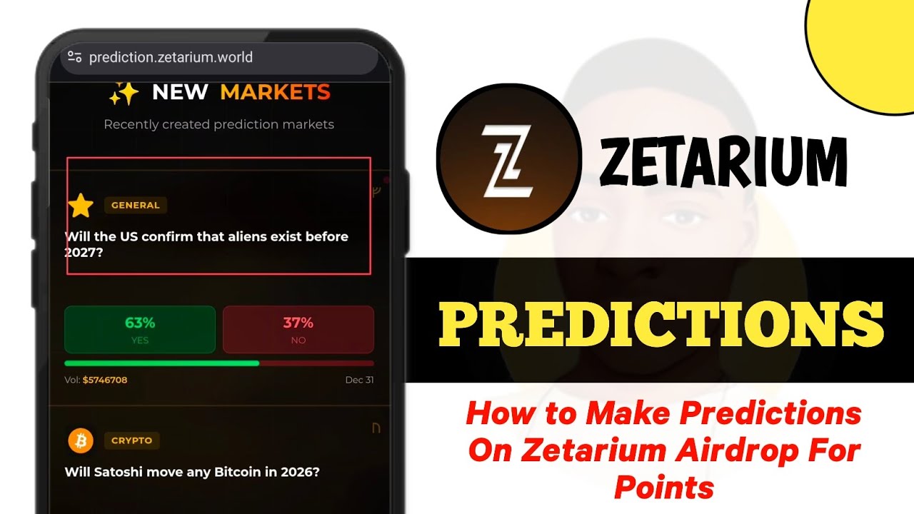Как делать прогнозы на аирдроп Zetarium (быстро заработать больше очков)