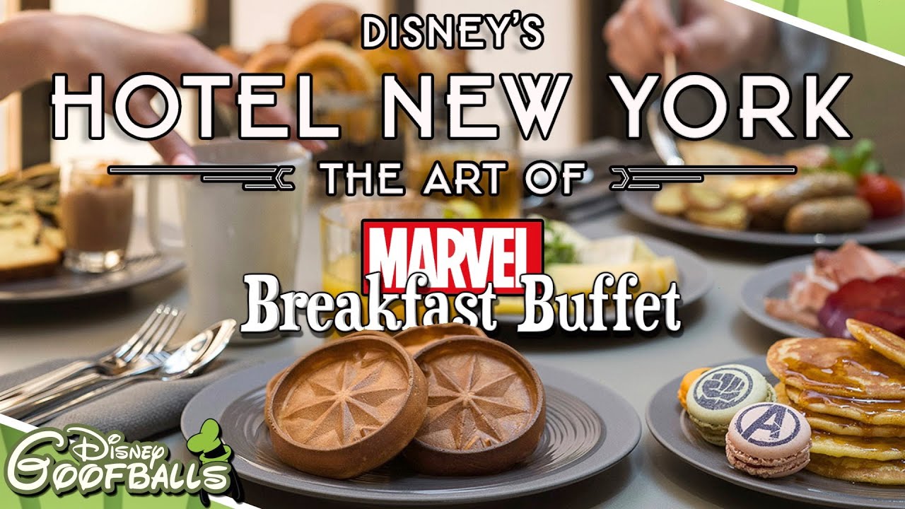 Breakfast Buffet Disney's Hotel New York The Art of Marvel - Disneyland Paris 2022 ✨