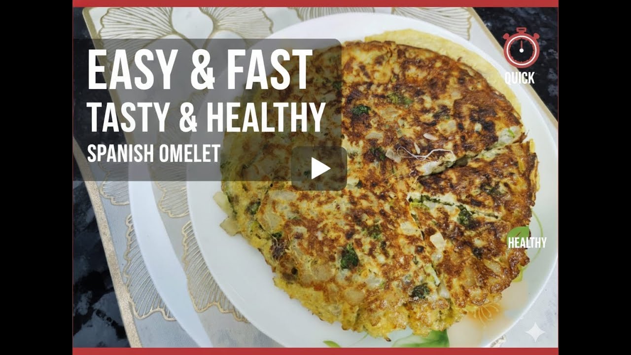 Spanish Omelette | Tortilla de Patatas | Easy Breakfast Recipes | Egg Recipe | Masala Omelet Recipe