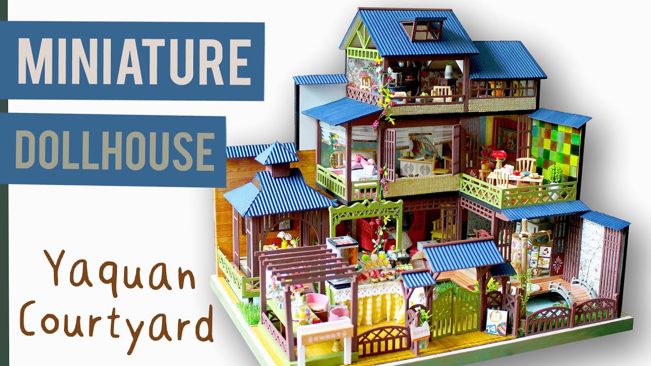 DIY Japanese Miniature Dollhouse - YAQUAN COURTYARD - Dollhouse Hacks