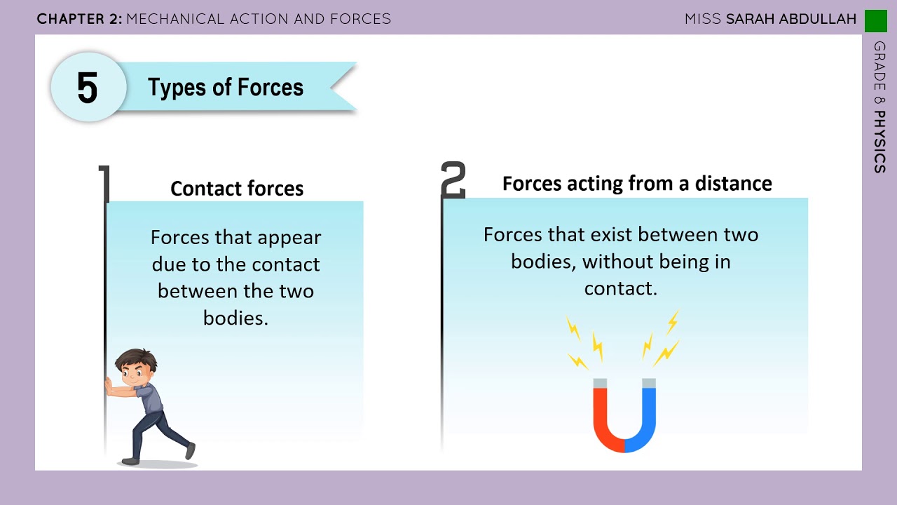 Physics - Mechanical Action and Forces (2/3) - Grade 8