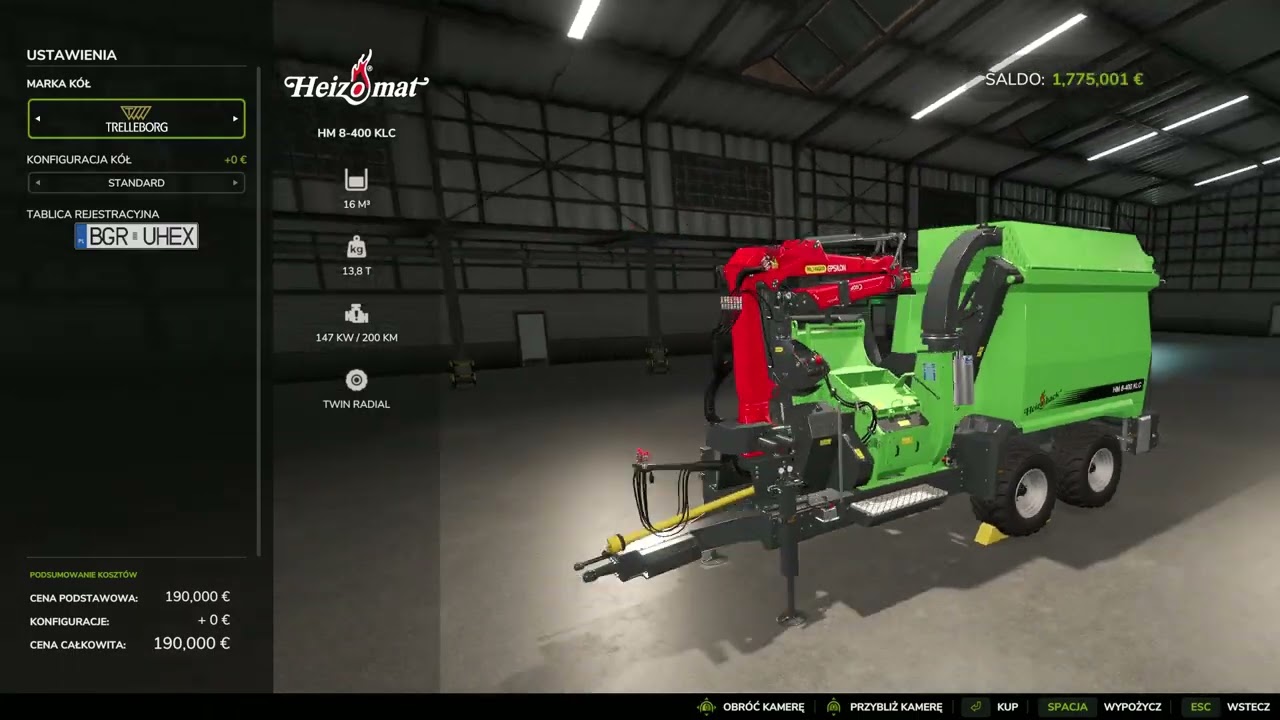 kupiłem maszyne do zrembkuw farming simualtor 25