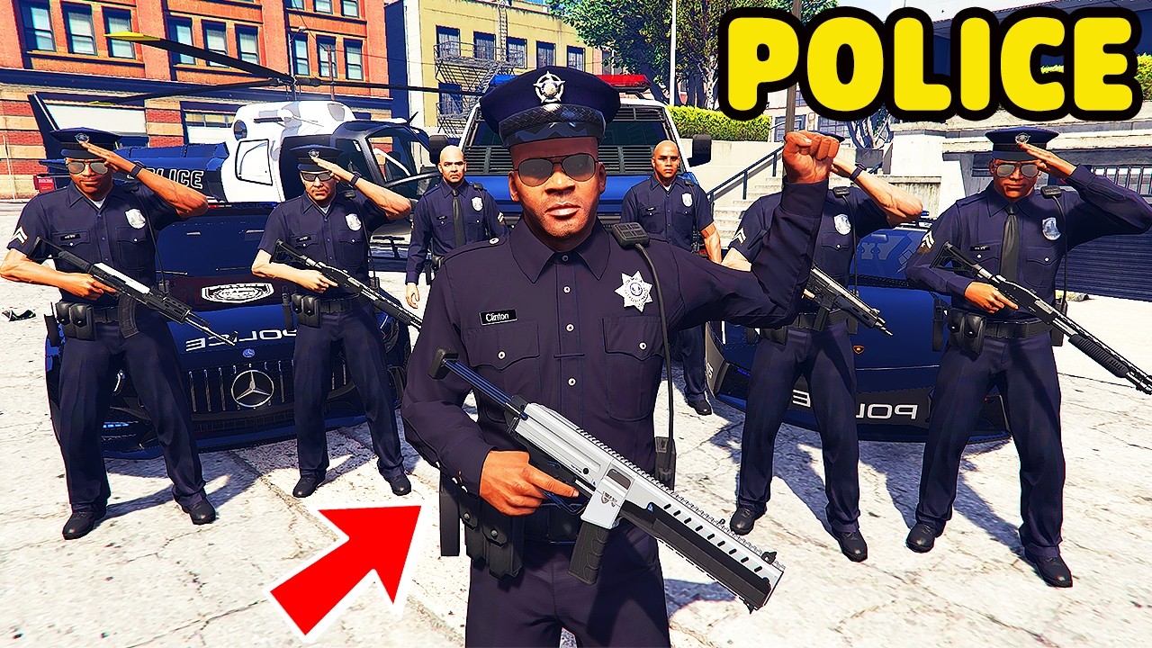 Franklin is The New Police Chief of Los Santos in GTA 5 | SHINCHAN and CHOP