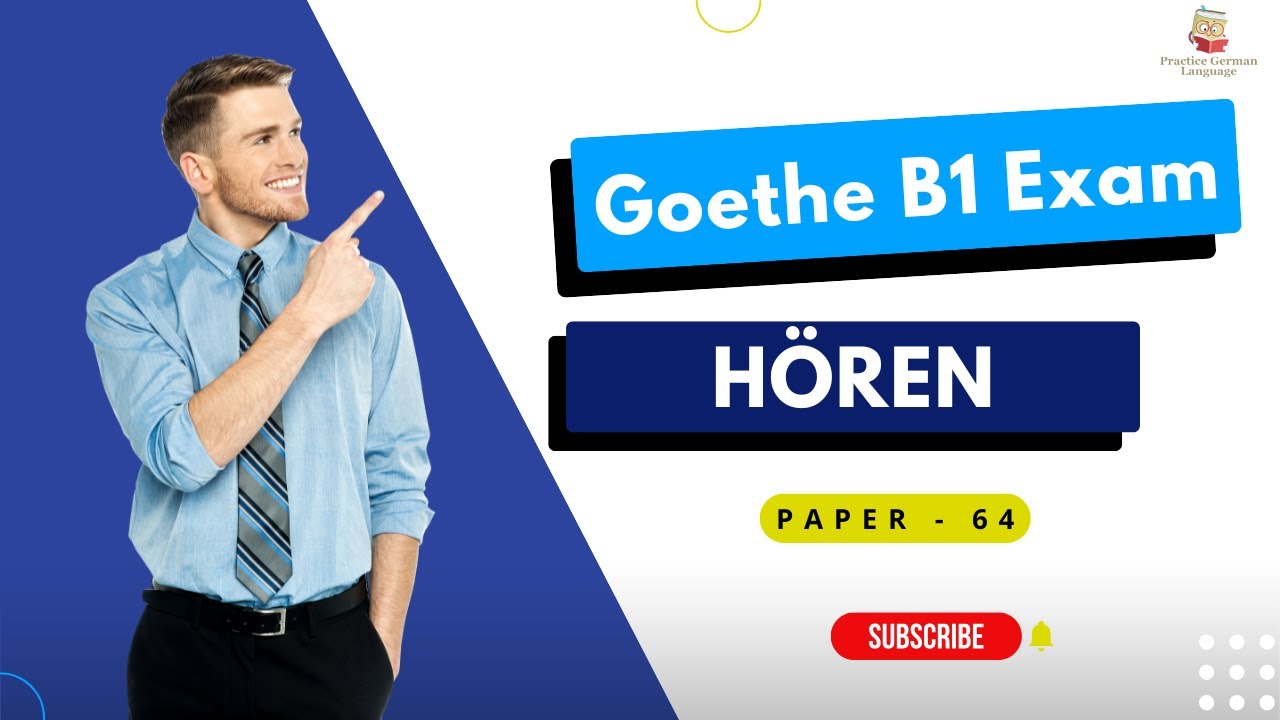 Goethe B1 Hören Exam 2025 🔥 Full Listening Test EVERY Student Must Practice! | Paper 64 |