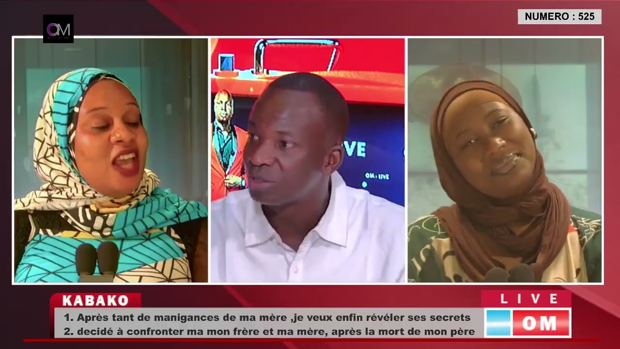 OMLive:#KABAKO - NUMERO : 525 Après tant de manigances de ma mère ,je veux enfin révéler ses secrets