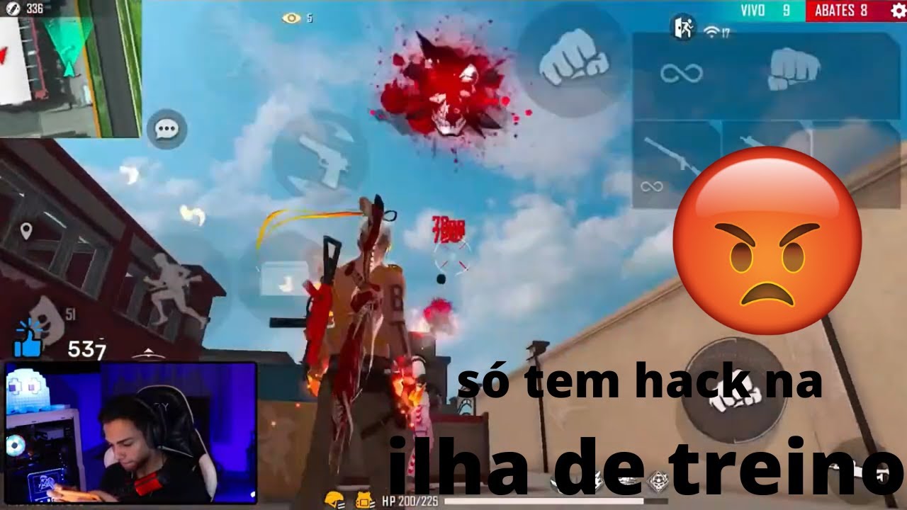 freitas chorando na ilha de treinamento