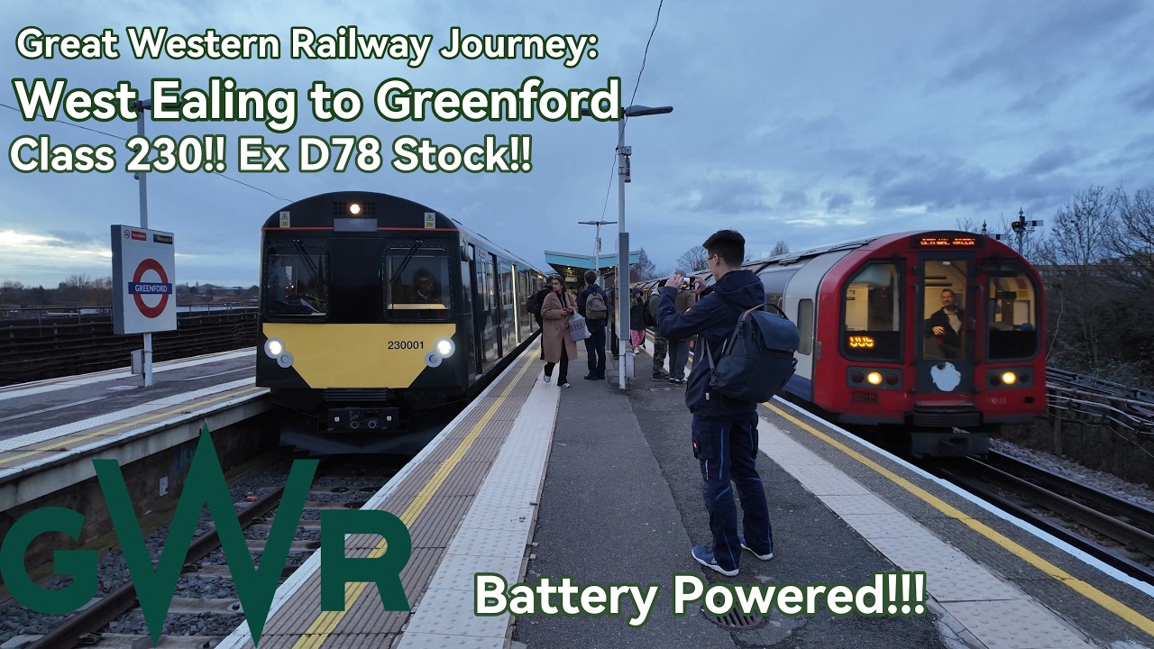 GWR Great Western Railway Class 230 Journey: West Ealing to Greenford
