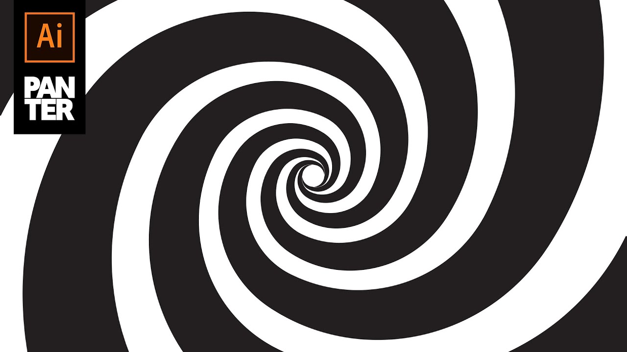How to Use Spiral Tool and Design Hypnotic Spiral | Adobe Illustrator tutorial