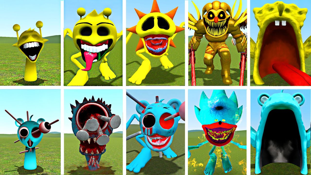 ALL EVOLUTION BATTLE! Sprunki Sky Horror VS Sprunki Simon King | WHO IS STRONGEST?