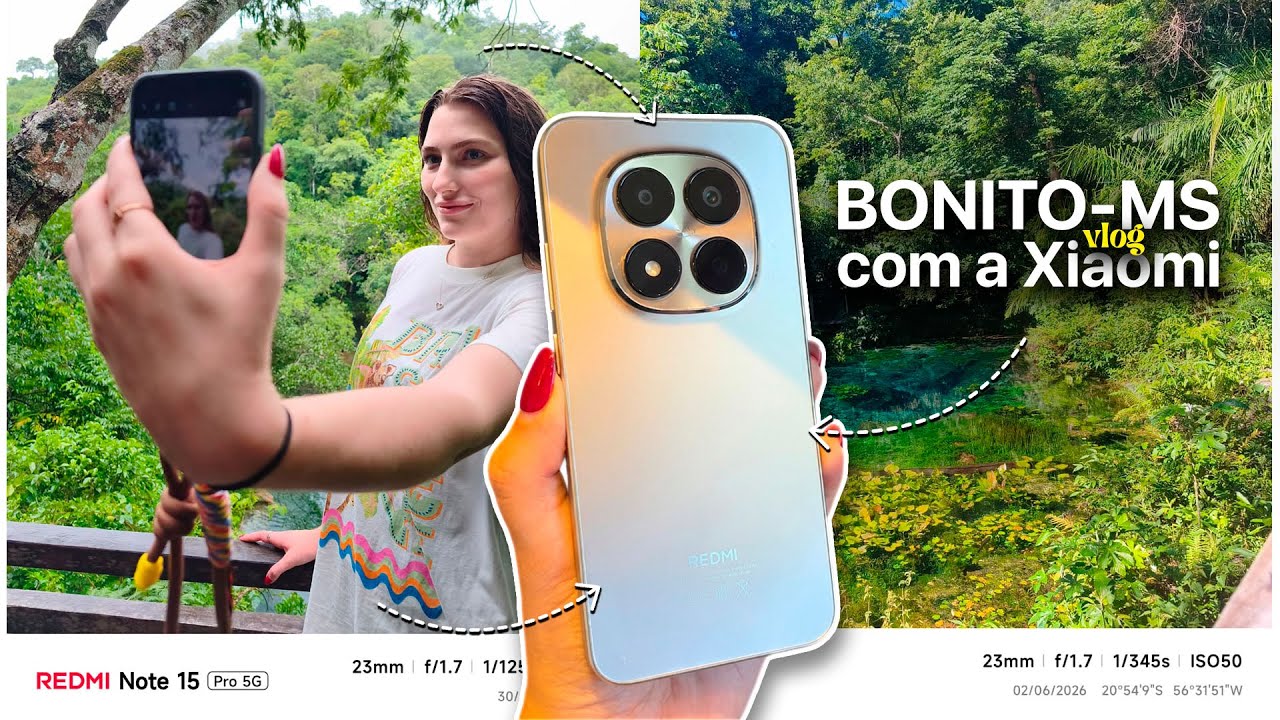 VLOG: BONITO-MS COM A XIAOMI! REDMI NOTE 15 PRO 5G TEM BOAS CÂMERAS?