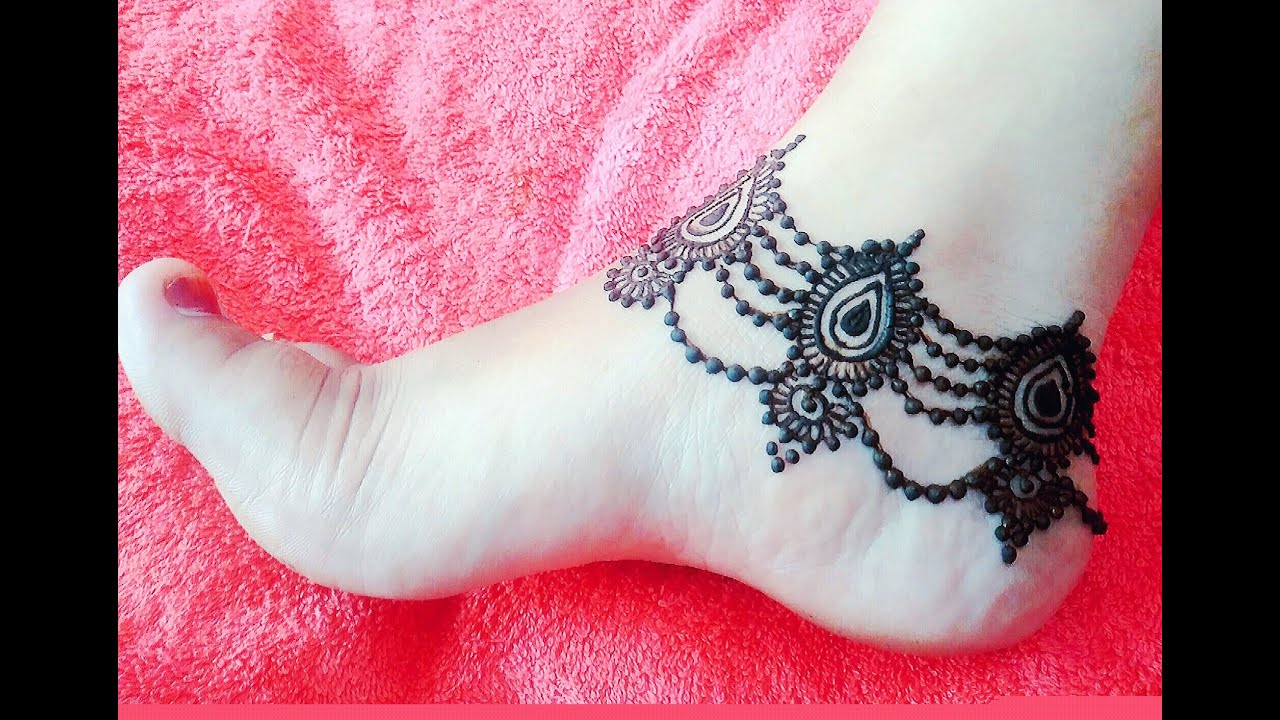 Beautiful Anklet Mehndi | Design Payal | Mehndi Pazeb Henna For Eid - Naush Artistica