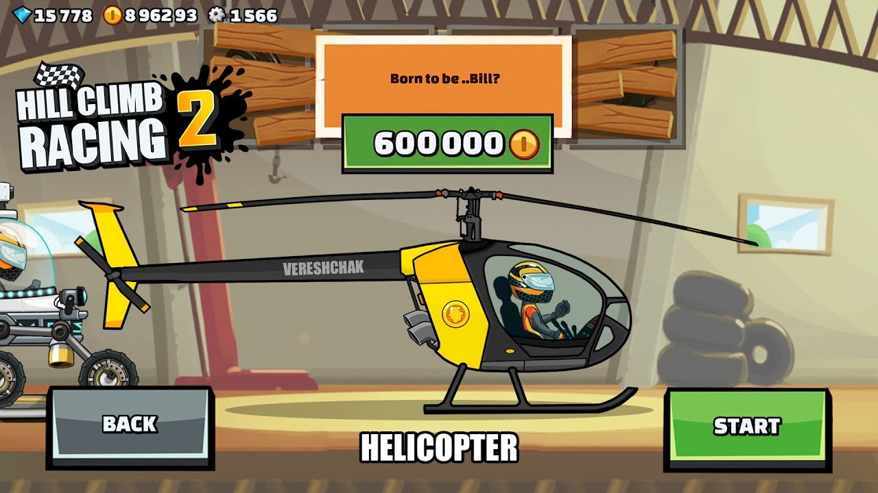 Hill Climb Racing 2 - NEW HELICOPTER 😱 (CREATE CAR)