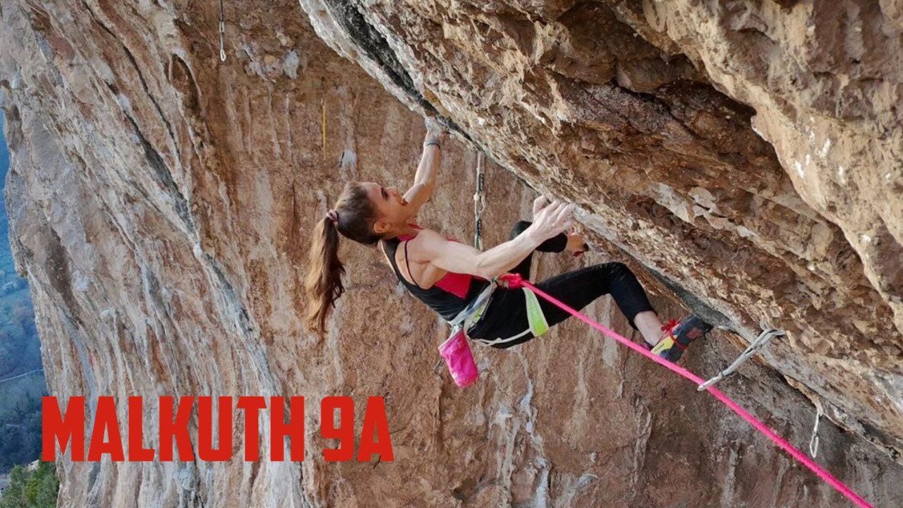 Laura Rogora on Malkuth 9a FA - Ferentillo