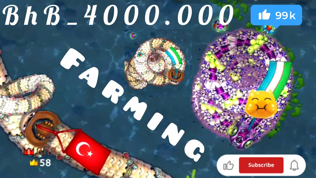 Little big snake🐍 FARMING 4000.000 MASS My friend🎇🎆