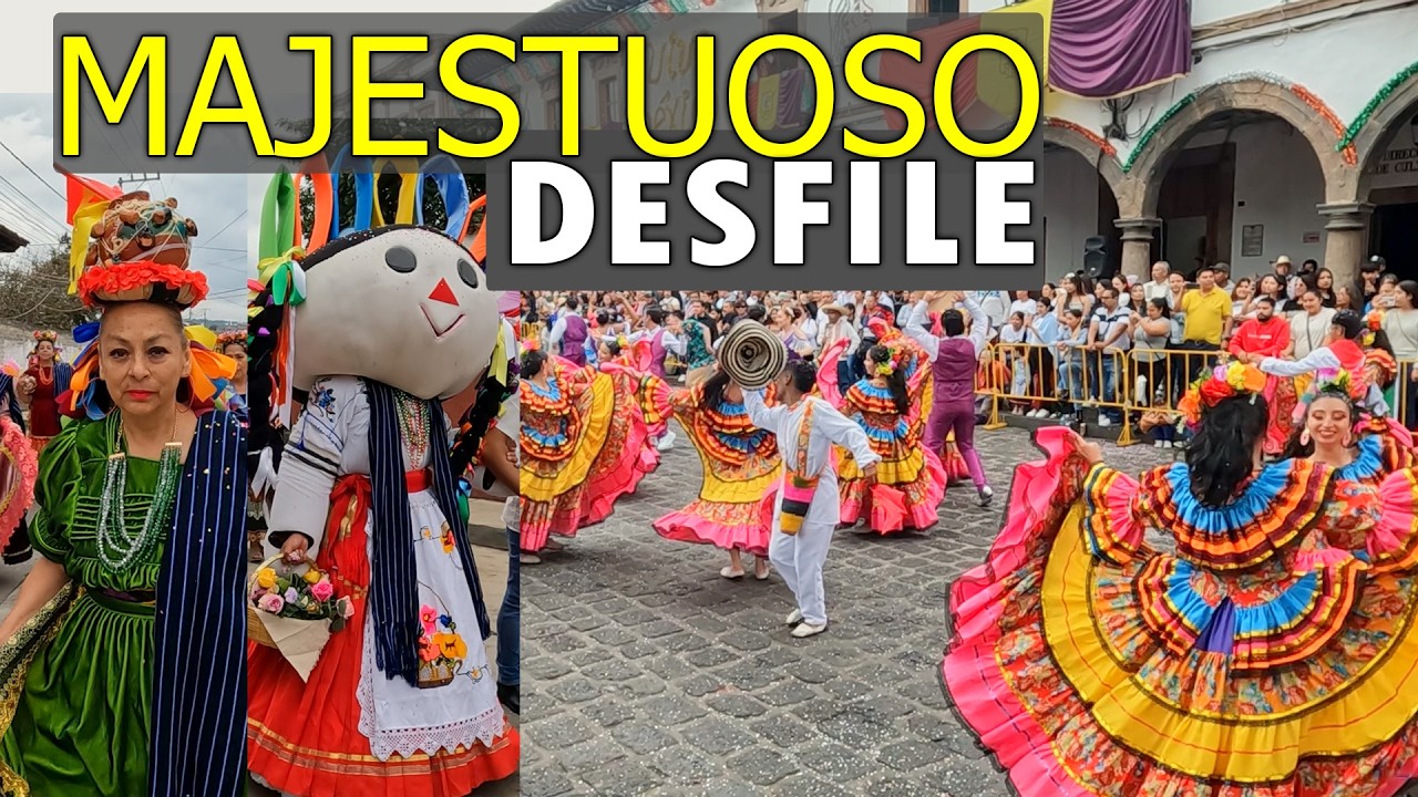 PÁTZCUARO se LUCIÓ - El DESFILE de 491 AÑOS de HISTORIA l La Joya de la Cultura Purépecha